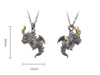 Gemstone Cute Dragon Pendant Necklace