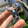 Horned Demon Satan Skull Necklace