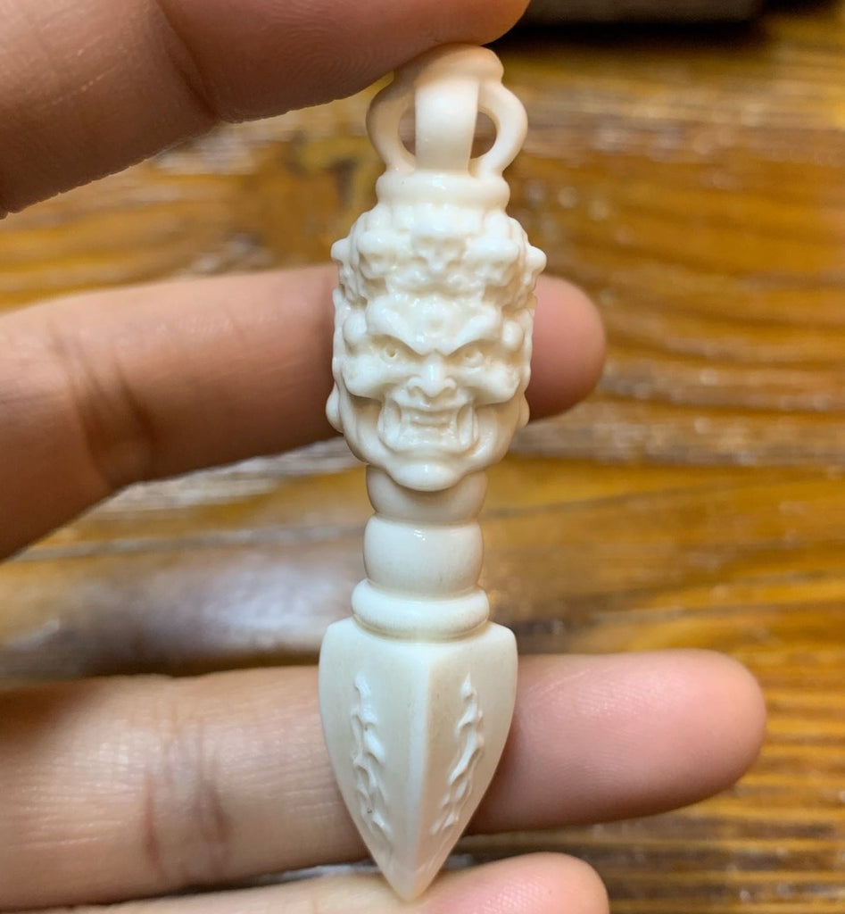 Mahakala Dagger Skull Guru Bead Pendant