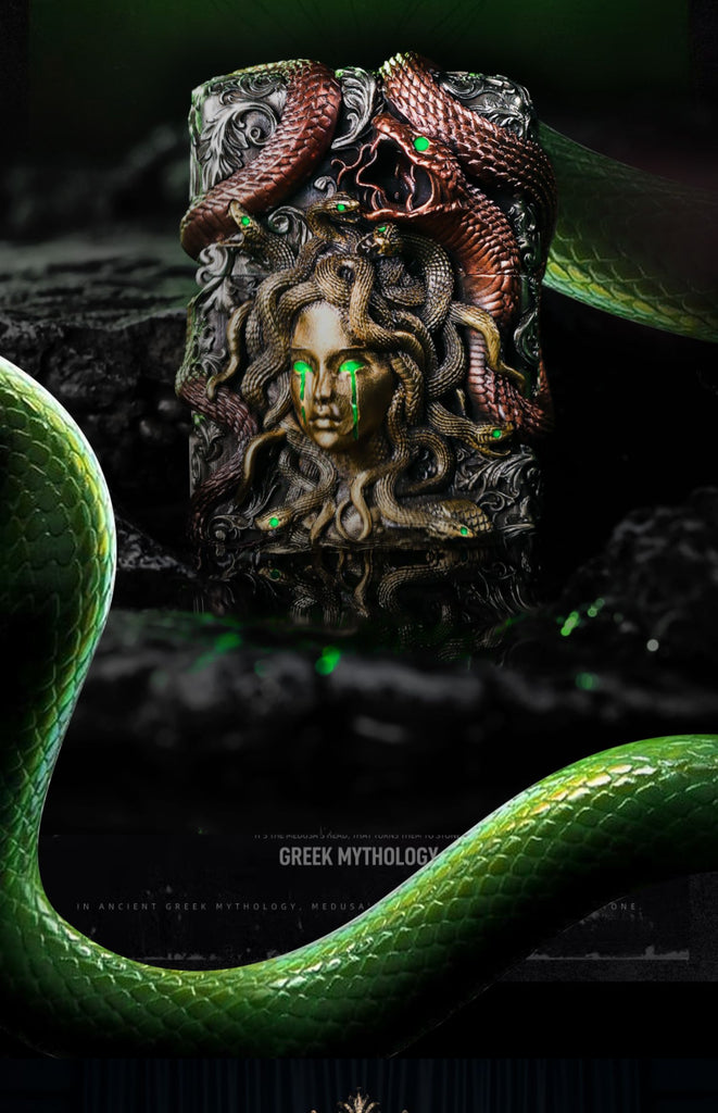 Medusa Snake Custom Zippo Lighter Case