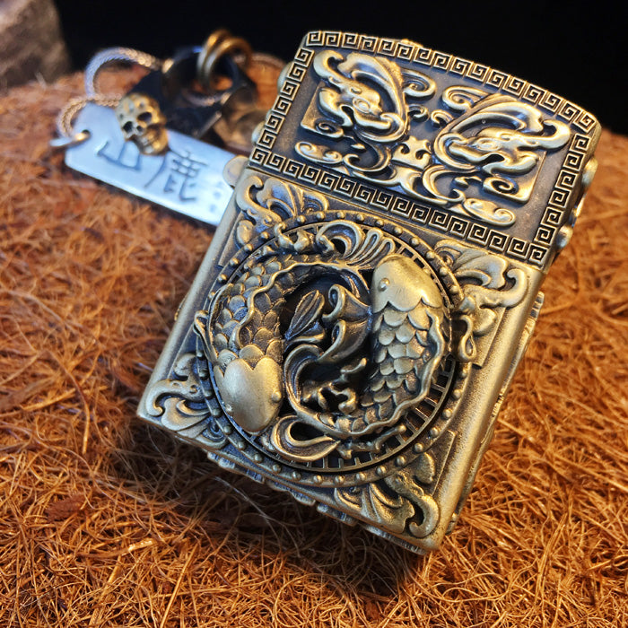 Spinning Wheel Yin Yang Koi Fish Lighter Case - Holy Buyble