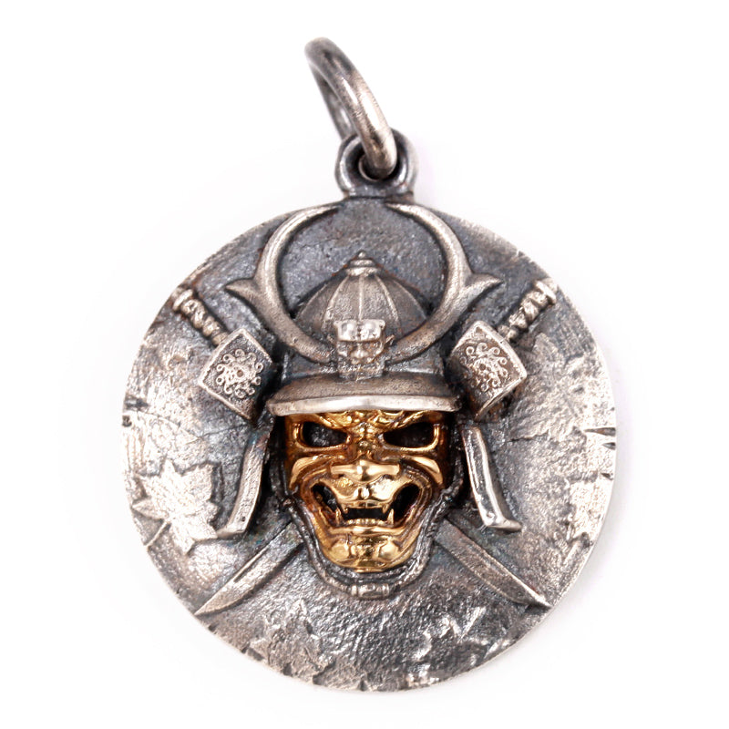 Japanese Samurai Mask Pendant - Holy Buyble