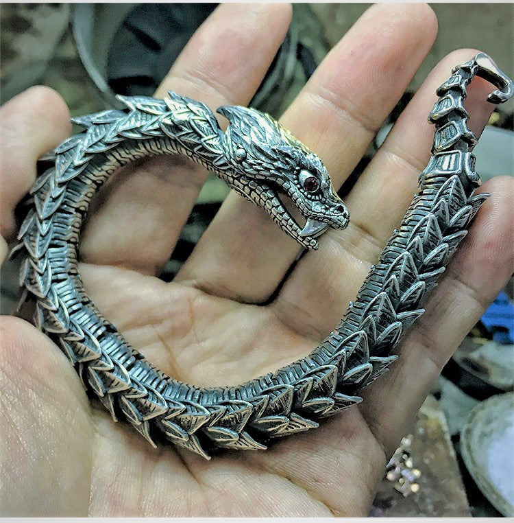 🐉 Rattlesnake Dragon Scaly Bracelet 🐍