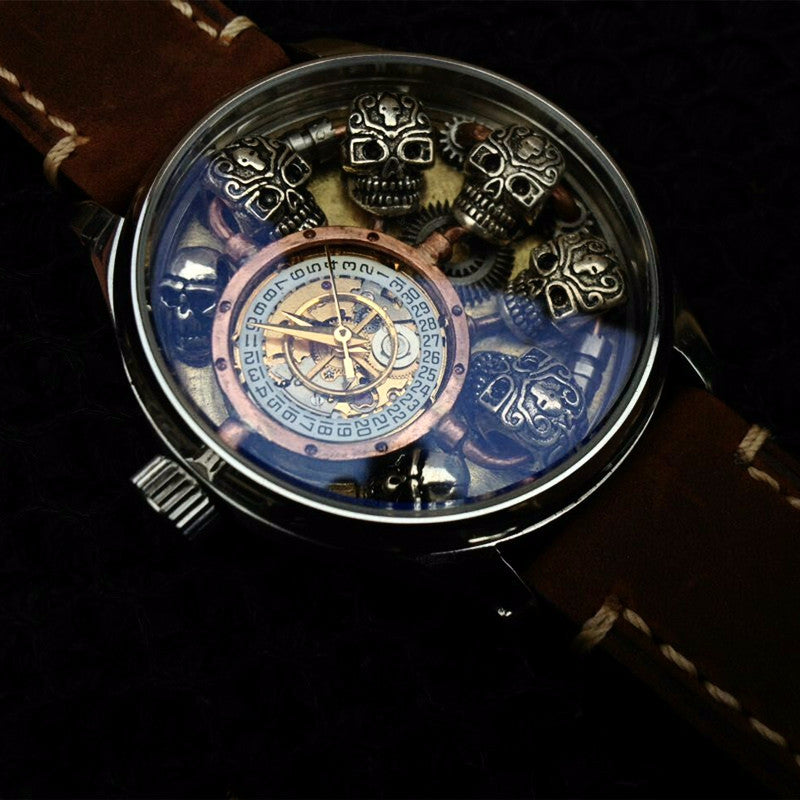 Steampunk Skull Automatic Watch – Holy Buyble
