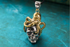 Skull & 18K Gold Plated Octopus Pendant - Holy Buyble